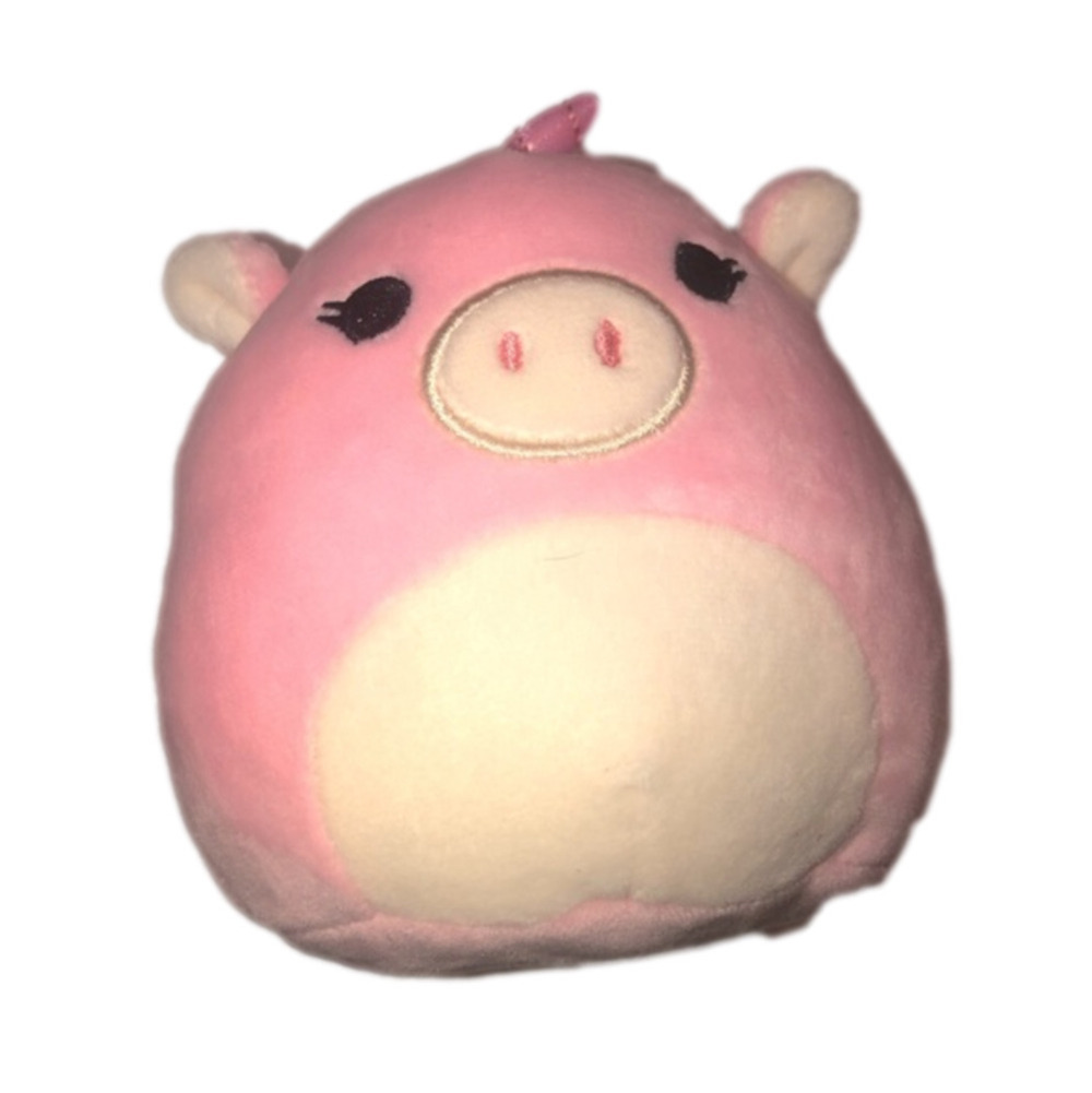 𝅺squishmallow Zoe the Pink Pig Unicorn Stuffie Plush Toy Kellytoy 5”